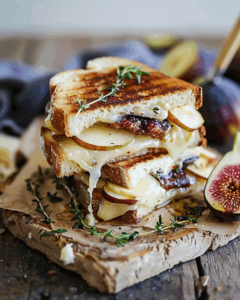 Brie Fig and Apple Grilled Cheese Recipe
