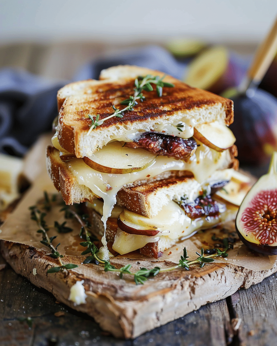 Brie Fig and Apple Grilled Cheese Recipe