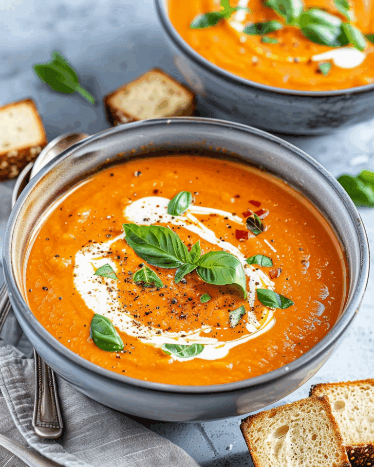 Creamy Tomato Soup with Heavy Cream