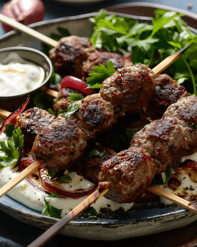 Lamb Koftas with Yogurt Dressing