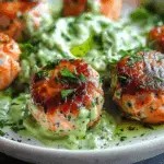 Salmon Balls with Creamy Avocado Sauce Recipe
