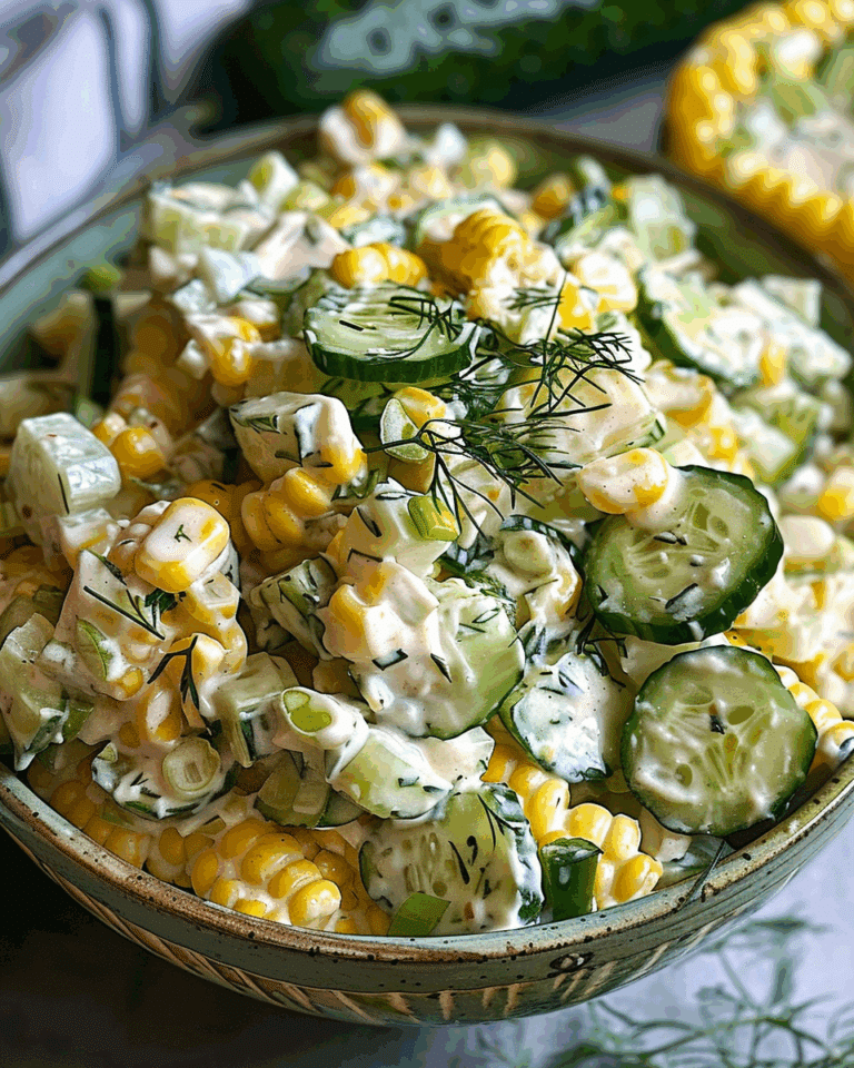 Street Corn Creamy Cucumber Salad