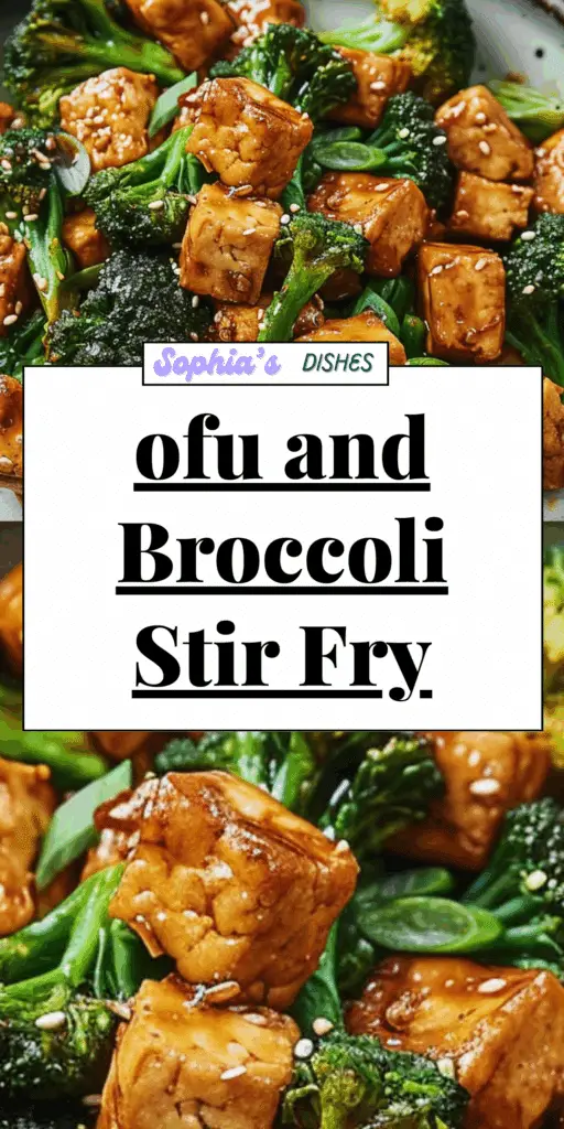 Easy Tofu and Broccoli Stir Fry 