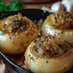 Greek Stuffed Onions