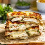 Crispy Grilled Chicken Grilled Cheese Sandwich