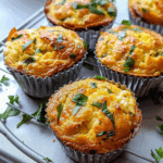 Easy Savory Breakfast Muffins with Cottage Cheese