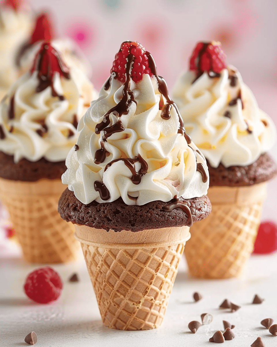 Ice Cream Cone Cupcakes