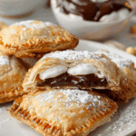 Mini S’mores Hand Pies with Marshmallows and Chocolate