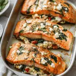 Stuffed Salmon with Spinach & Feta