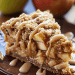 Apple Crumb Cake with Cinnamon Apple Drizzle