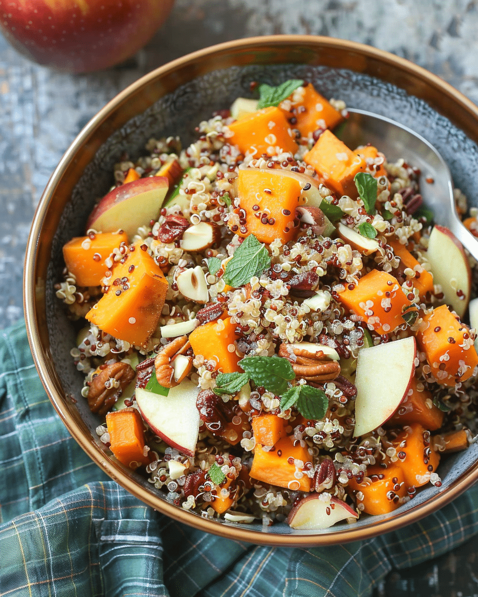 Apple Sweet Potato Quinoa Salad