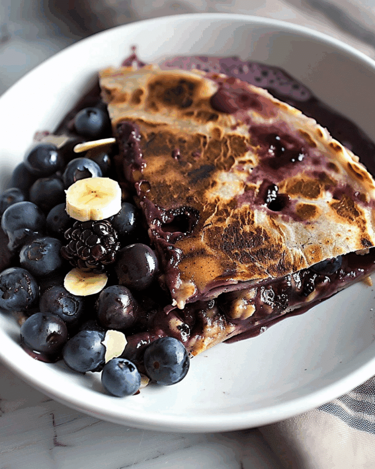 Blueberry Breakfast Quesadilla