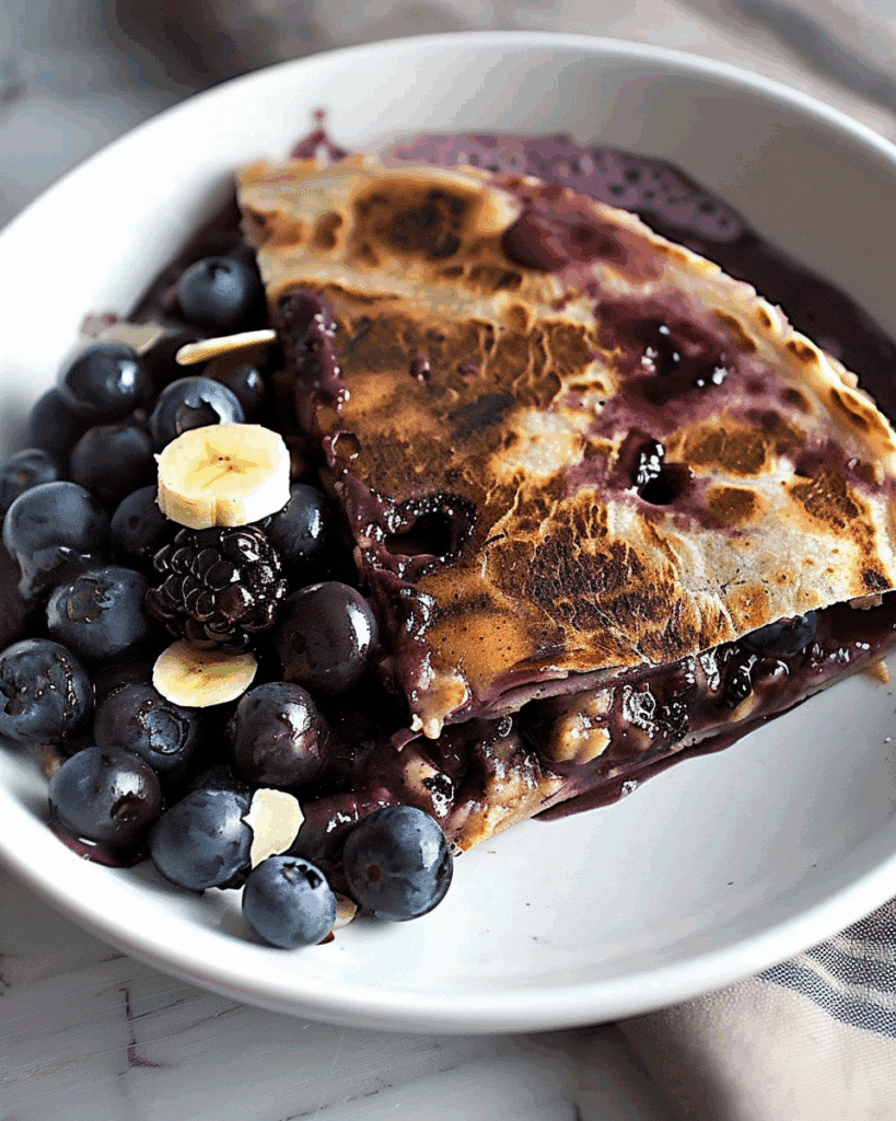 Blueberry Breakfast Quesadilla