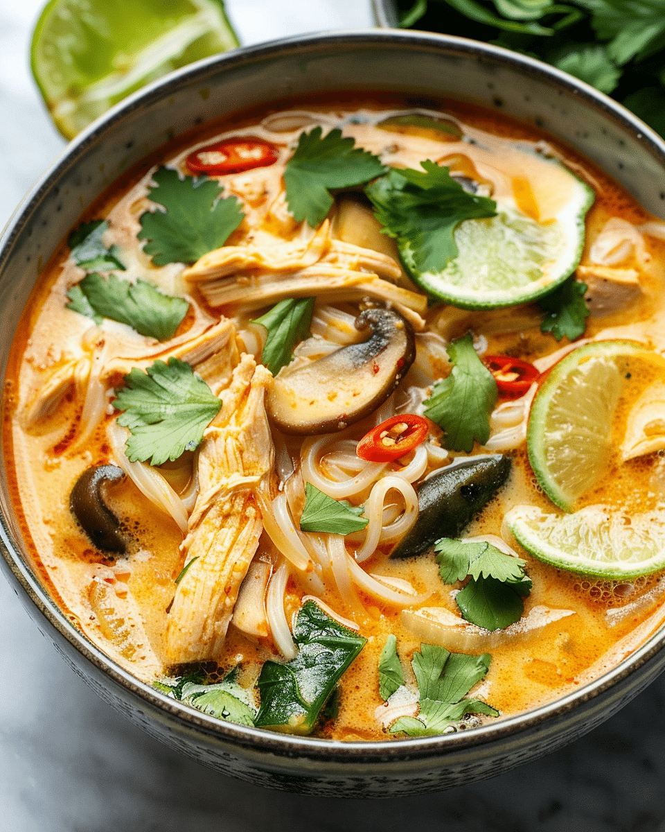 Easy Thai Chicken Curry Soup