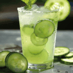 Healthy Cucumber Lime Cooler with Mint