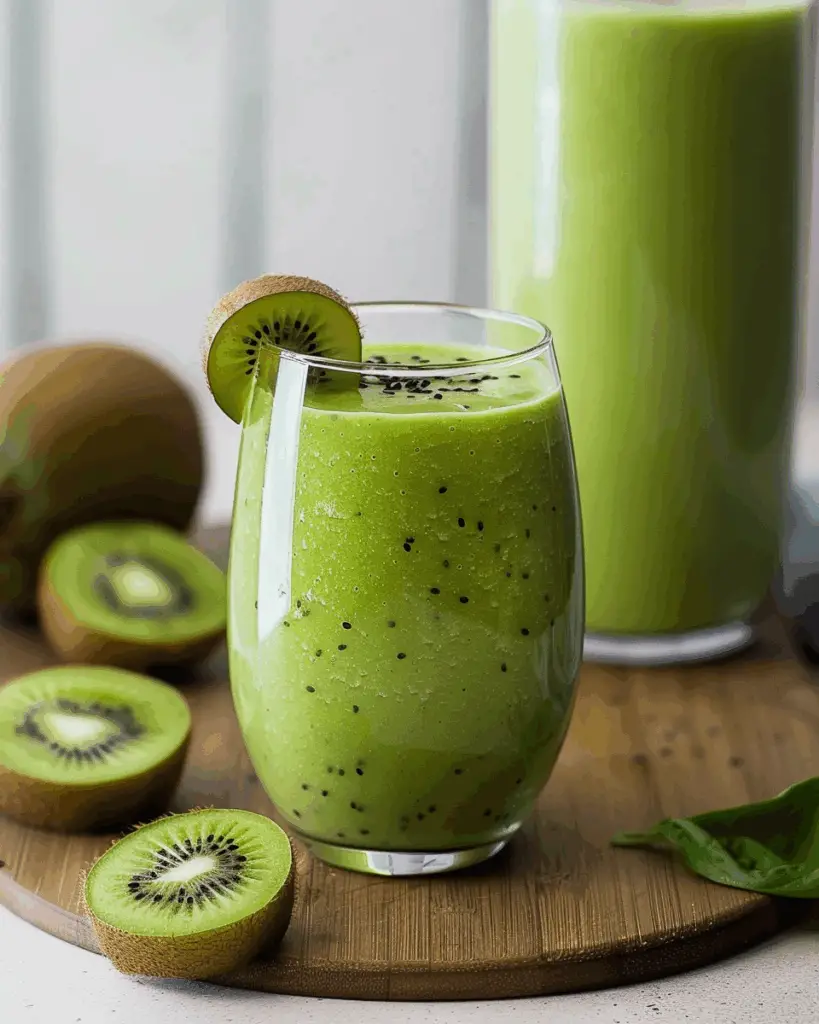 Healthy Kiwi Smoothie With Greek Yogurt