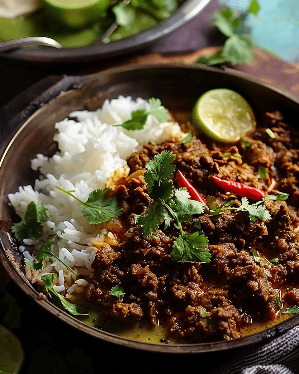 Indian Curried Beef Mince
