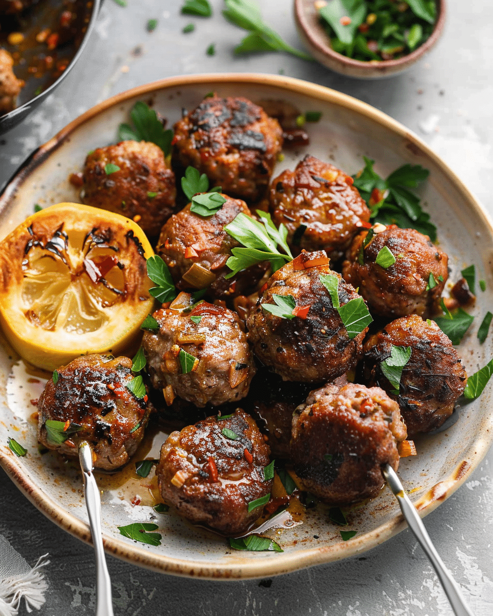The BEST Greek Meatballs