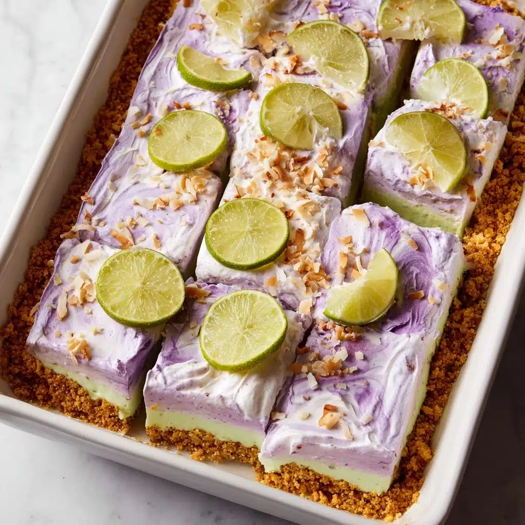 Coconut Key Lime Cheesecake Bars Recipe - Recipe Image