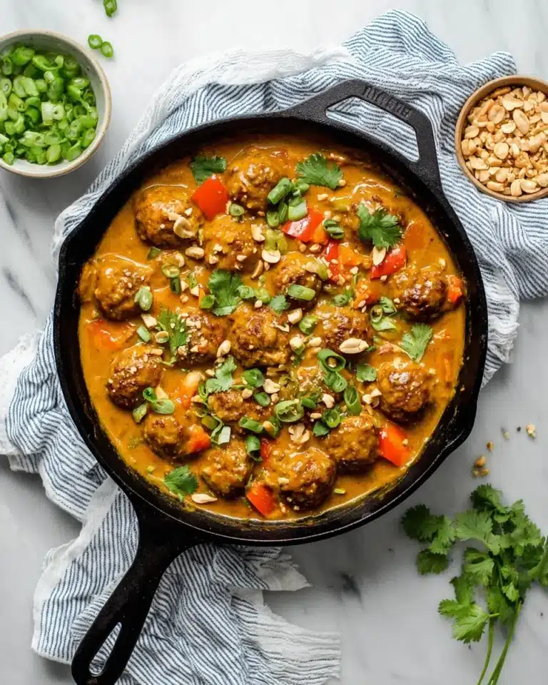 Chicken Meatballs in Pumpkin Coconut Curry Sauce Recipe