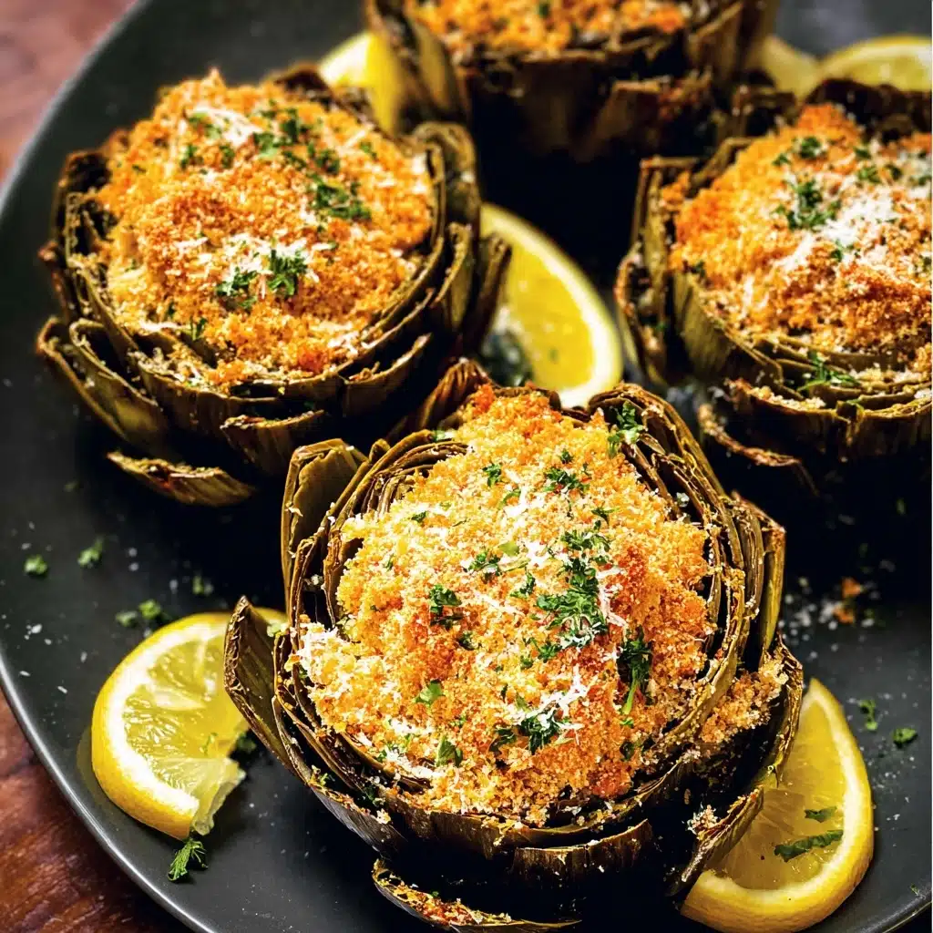 Stuffed Artichokes Recipe 4 Stuffed Artichokes Recipe - Recipe Image