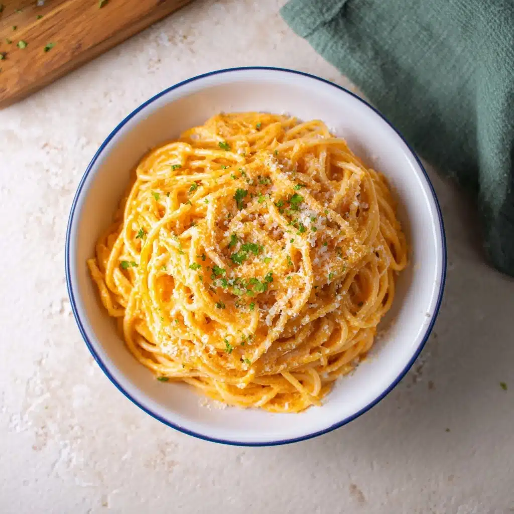 10-Minute Vegan Pumpkin Pasta Recipe - Recipe Image