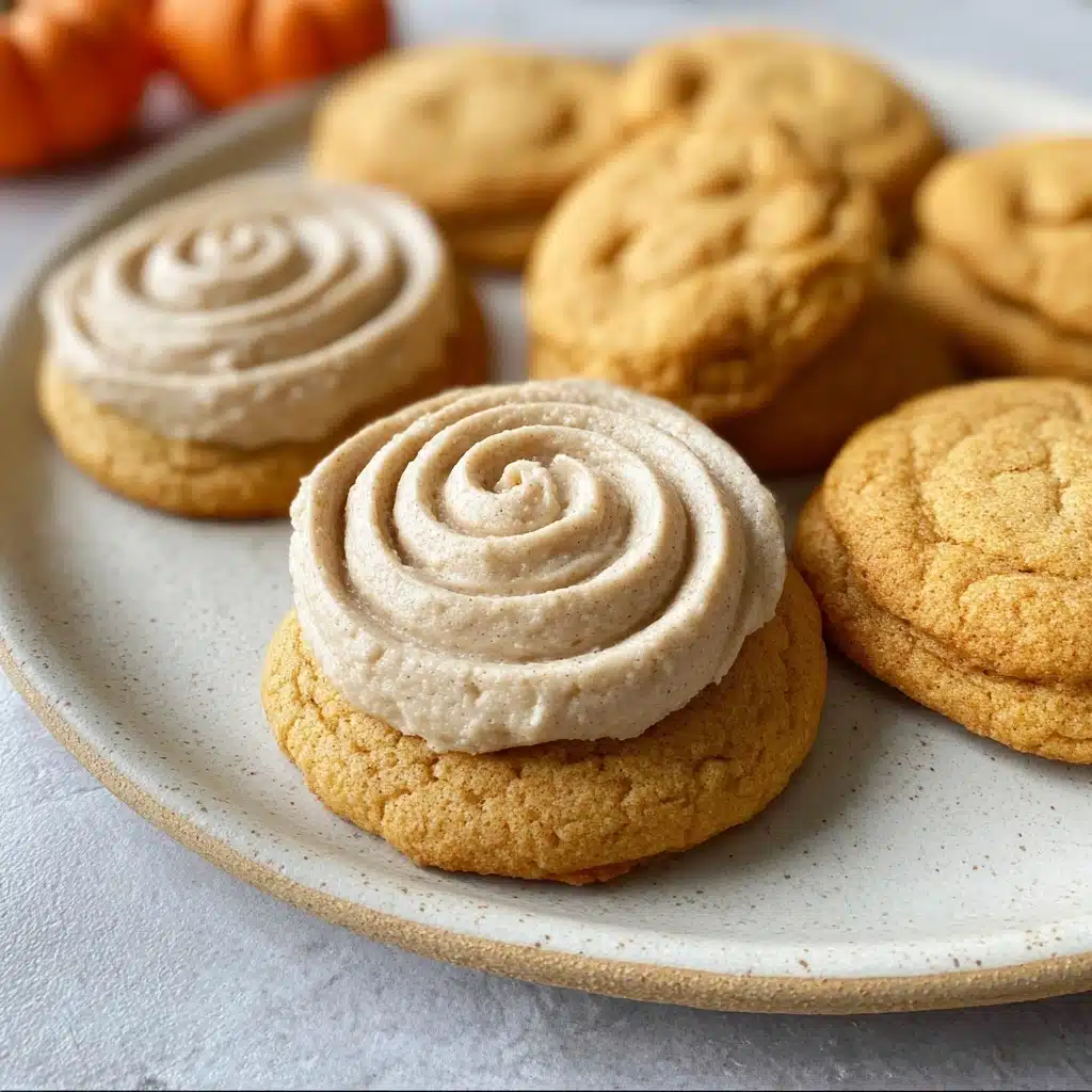 Soft Pumpkin Cookies with Cinnamon Frosting Recipe - Recipe Image