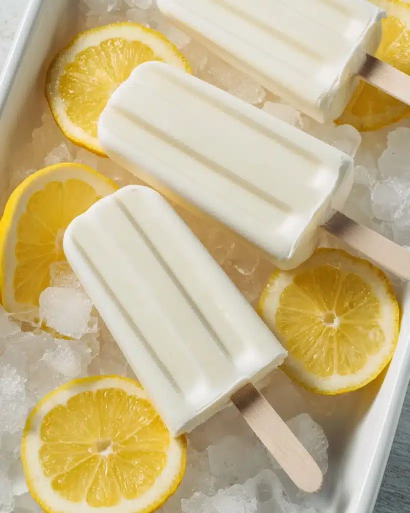 Creamy Lemon Popsicles Recipe