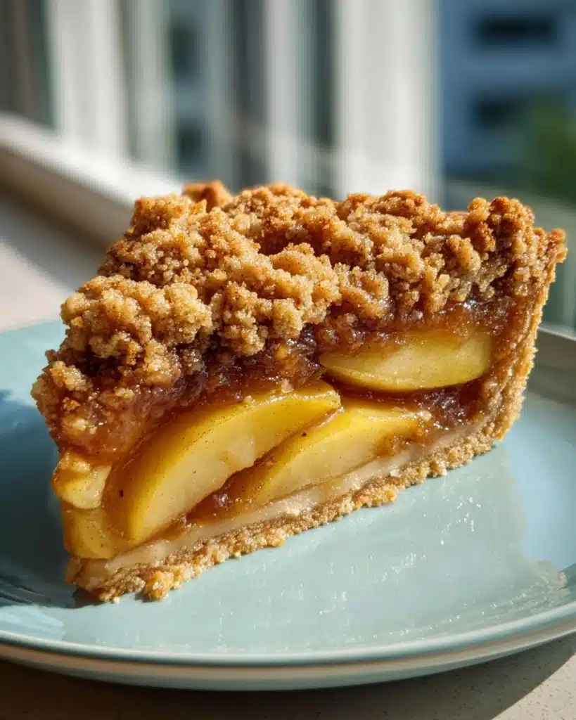Chai Spiced Pear Almond Crumble Tart Recipe