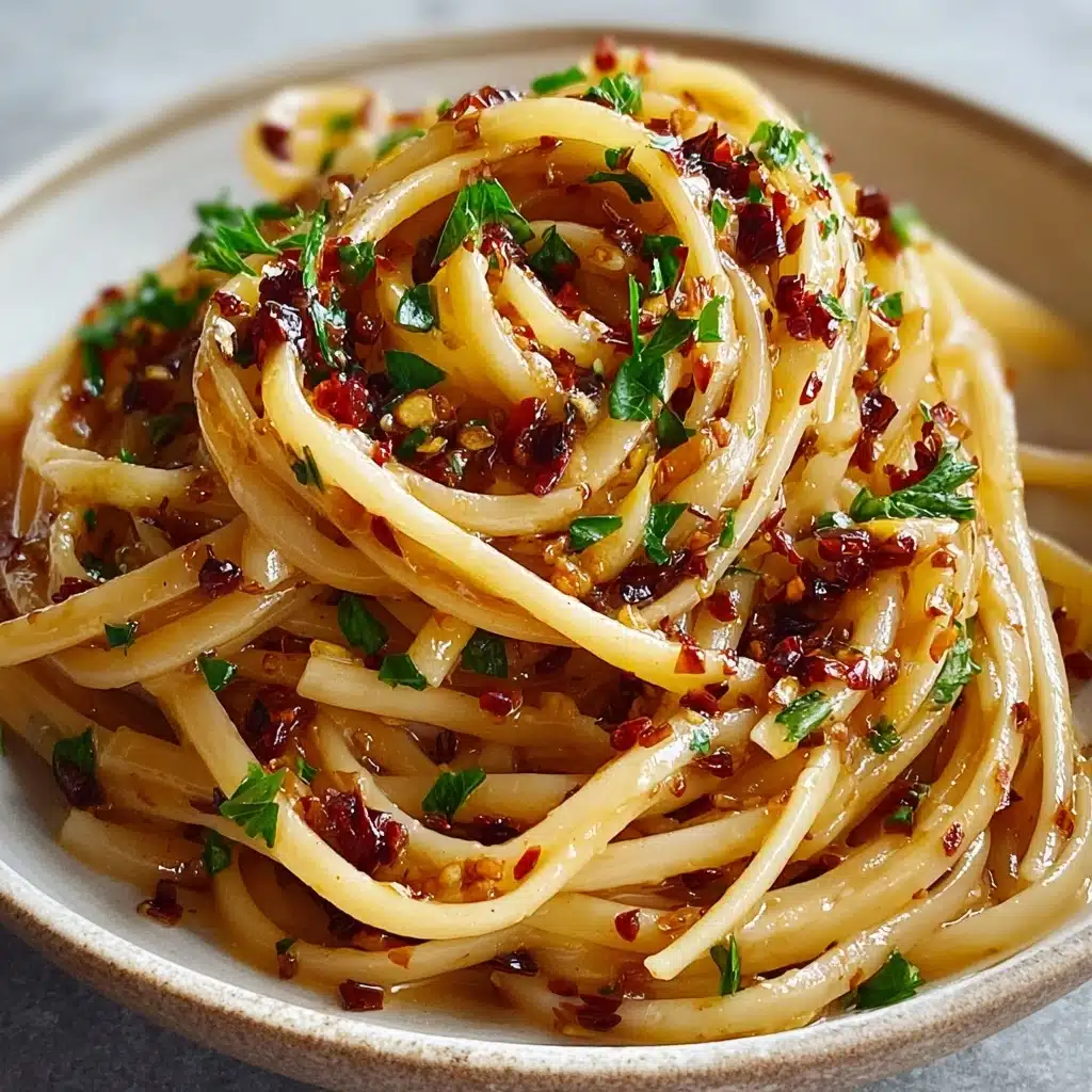 Caramelized Onion Pasta with Chilli Oil: Easy & Delicious Recipe - Recipe Image