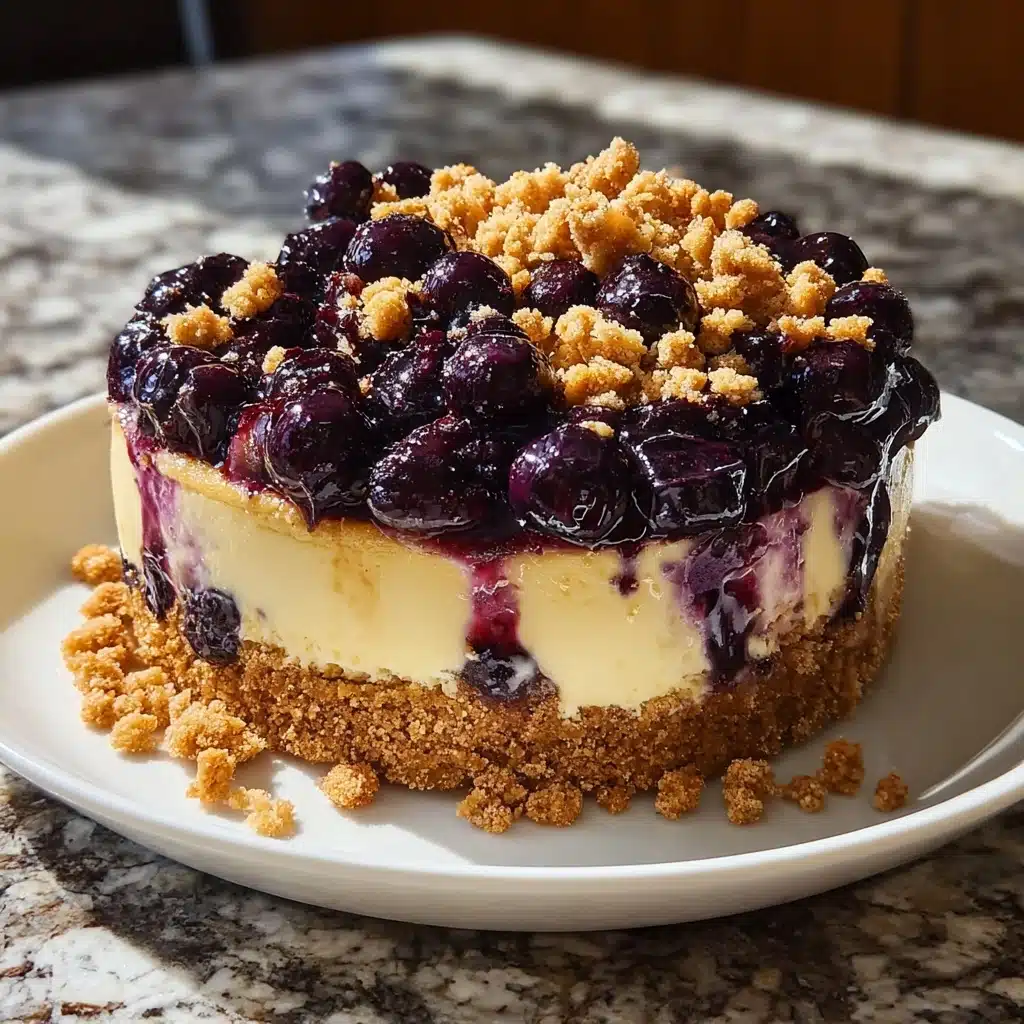 Blueberry Crumble Cheesecake Recipe - Recipe Image