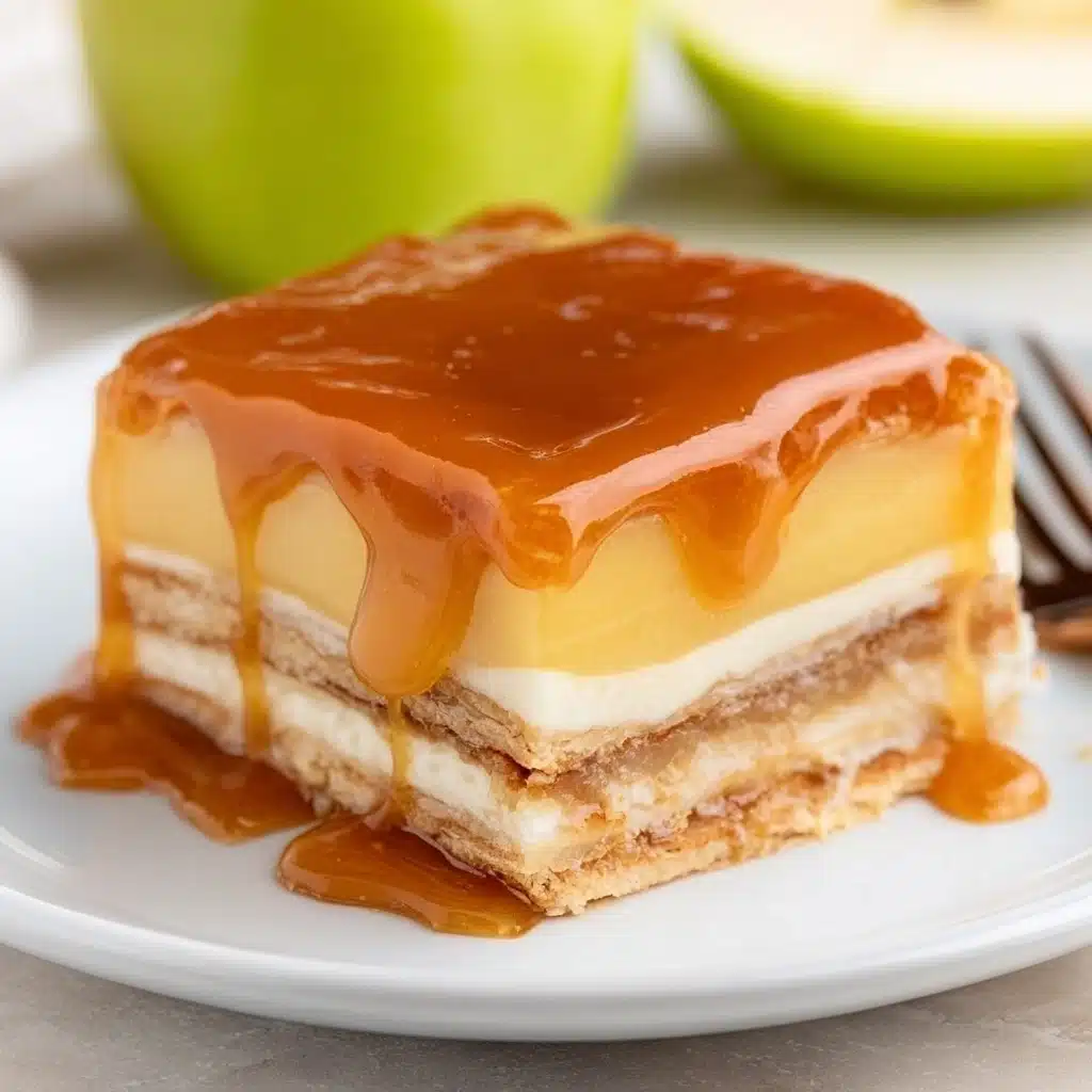 Caramel Apple Eclair Cake Recipe - Recipe Image