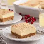 Eggnog Cheesecake Bars Recipe