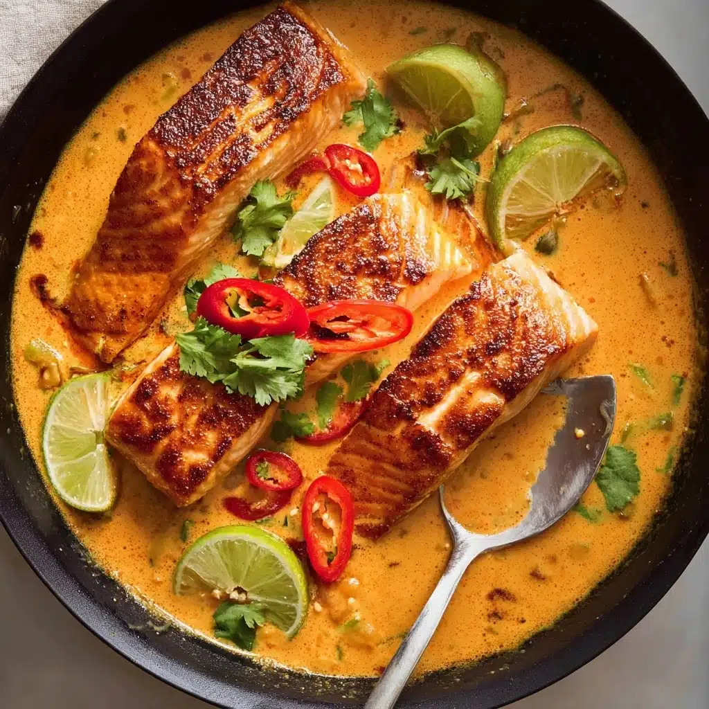 Poached Salmon in Coconut Lime Sauce Recipe - Recipe Image