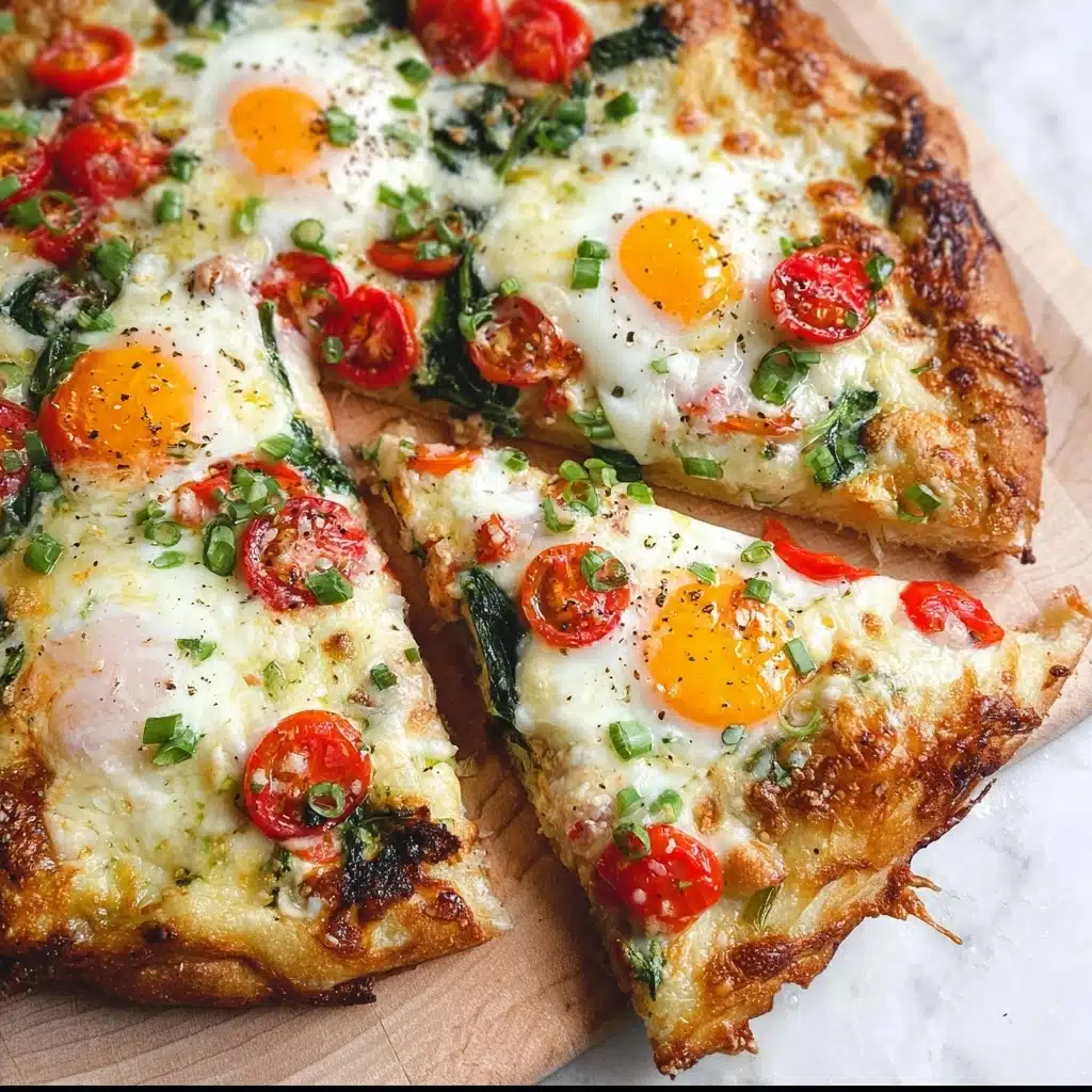 Egg & Tomato Breakfast Pizza Recipe 5 Egg & Tomato Breakfast Pizza Recipe - Recipe Image
