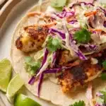 Air Fryer Fish Tacos with Cilantro Lime Slaw Recipe