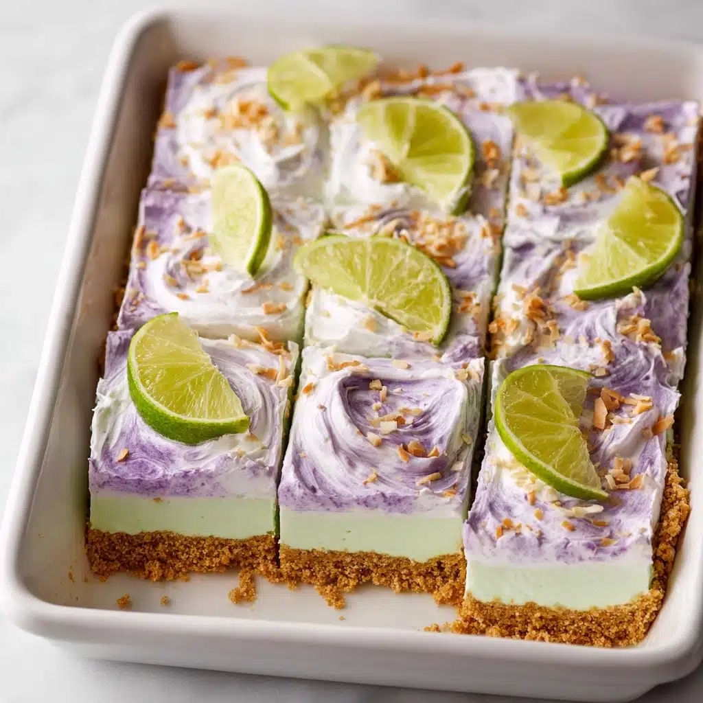 Coconut Key Lime Cheesecake Bars Recipe - Recipe Image