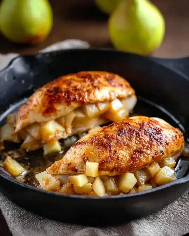 Apple and Brie Stuffed Chicken with Maple Dijon Glaze Recipe