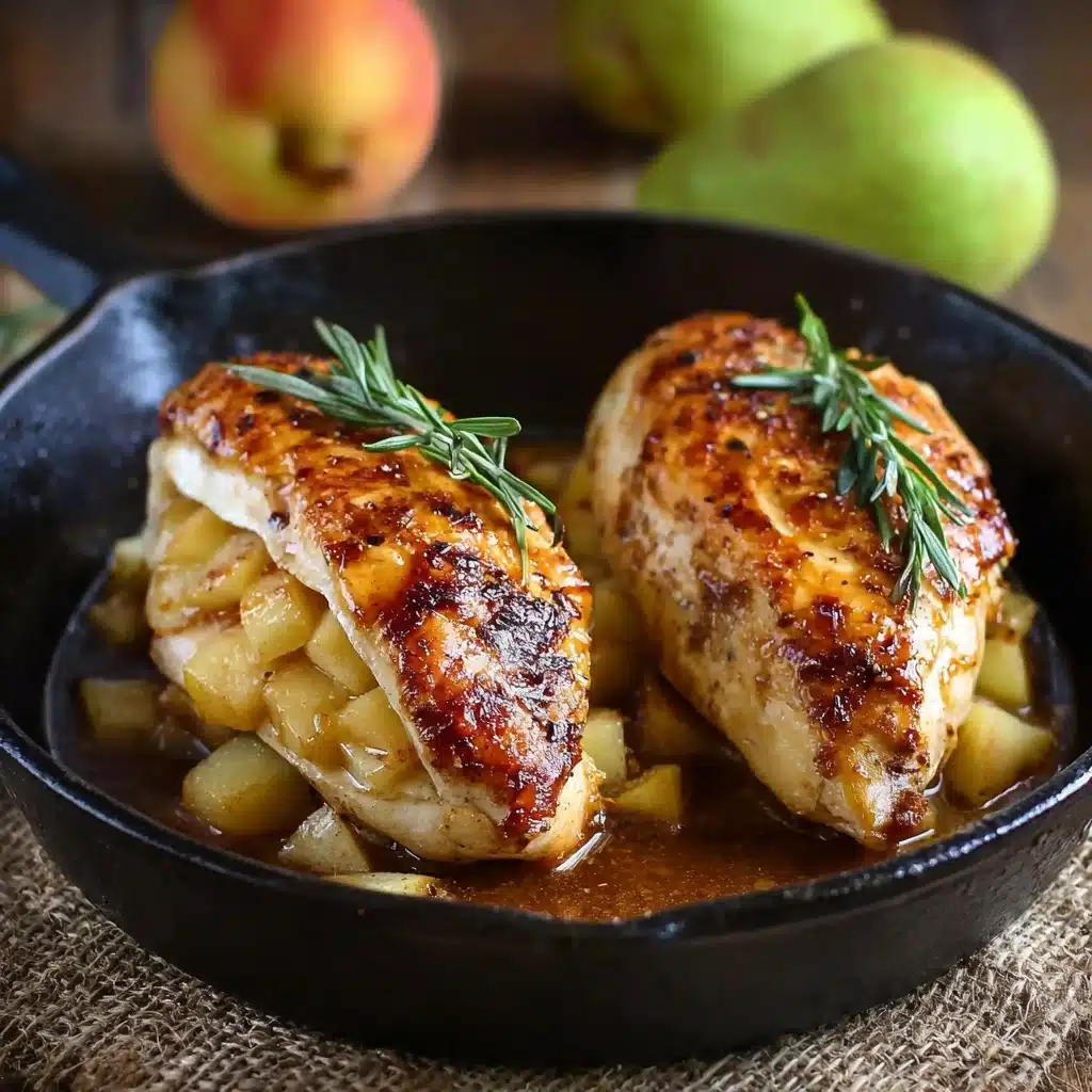 Apple and Brie Stuffed Chicken with Maple Dijon Glaze Recipe - Recipe Image