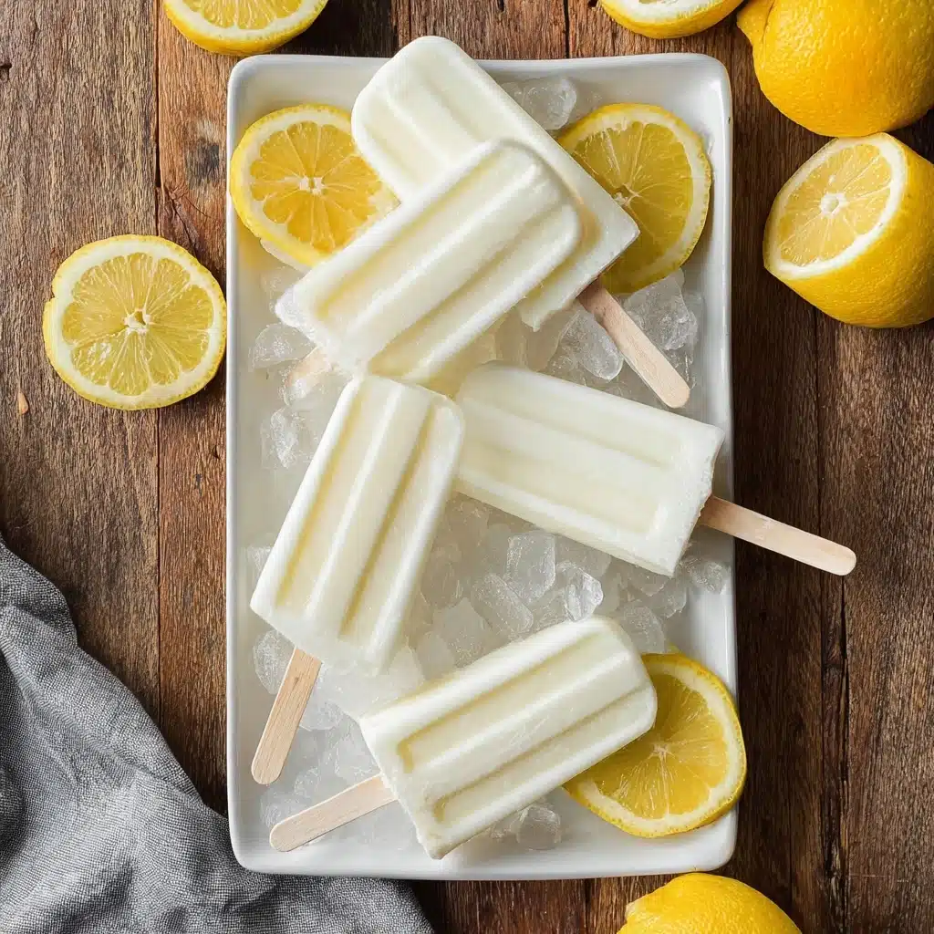 Creamy Lemon Popsicles Recipe - Recipe Image