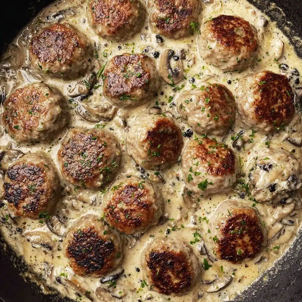 Healthy Meatballs in Mushroom Sauce Recipe - Recipe Image