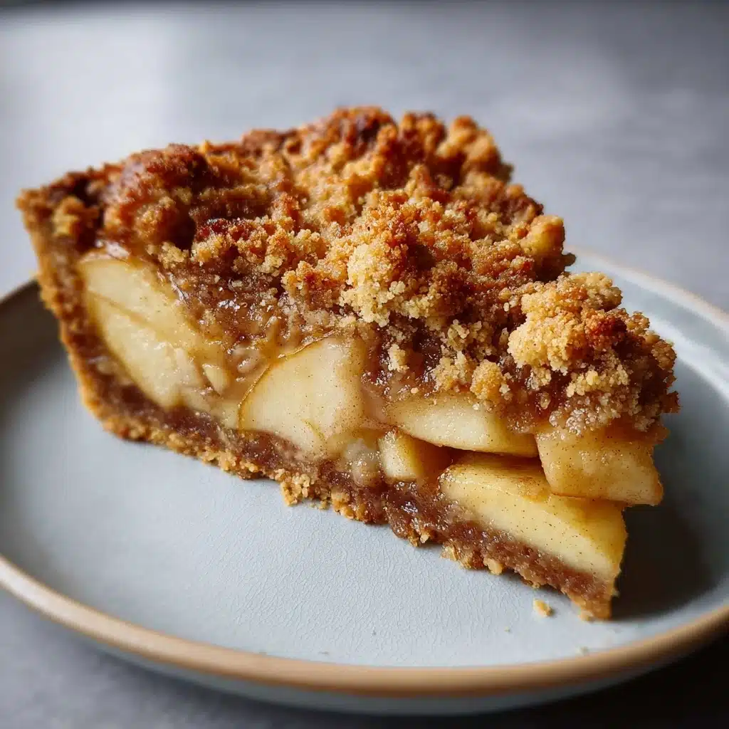 Chai Spiced Pear Almond Crumble Tart Recipe - Recipe Image
