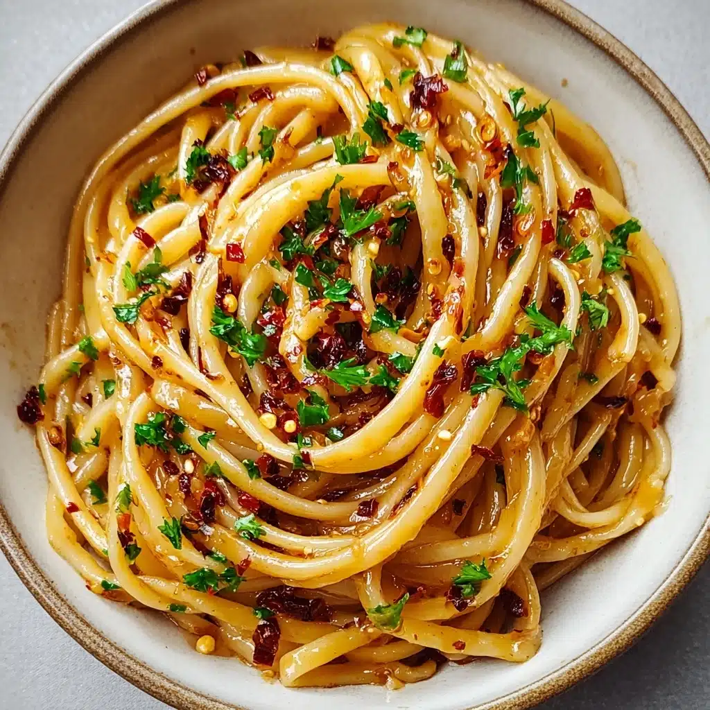 Caramelized Onion Pasta with Chilli Oil: Easy & Delicious Recipe - Recipe Image