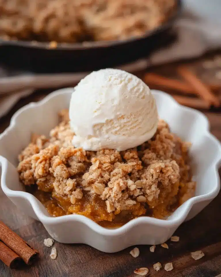 Pumpkin Crisp in a 10-Inch Cast Iron Skillet Recipe