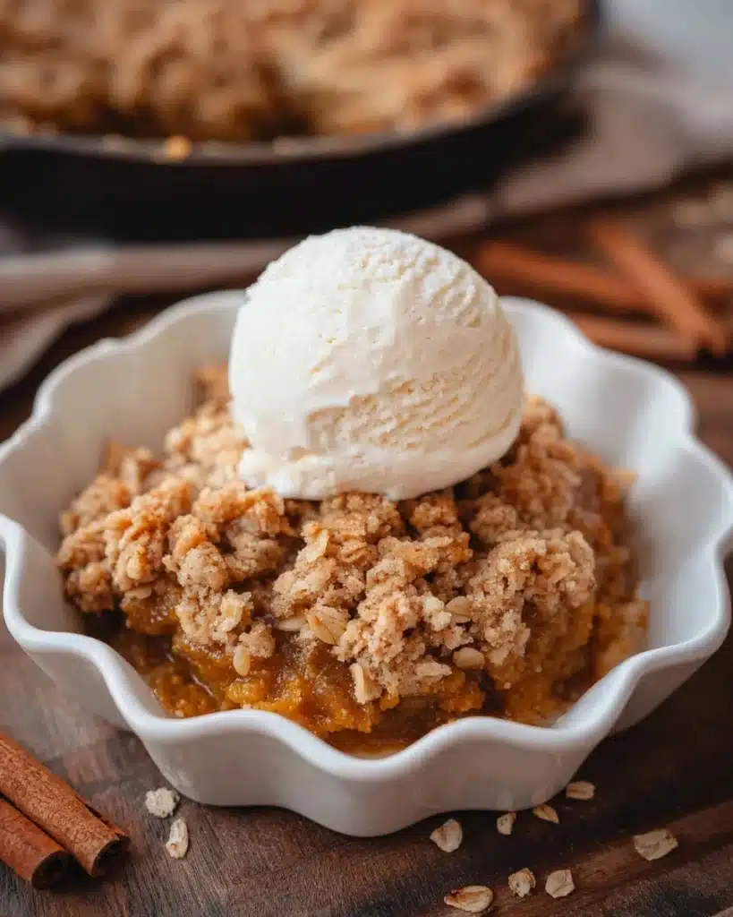 Pumpkin Crisp in a 10-Inch Cast Iron Skillet Recipe