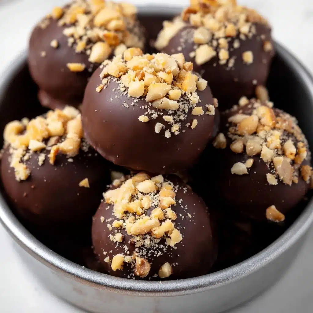 4-Ingredient Vegan Hazelnut Chocolate Truffles Recipe - Recipe Image