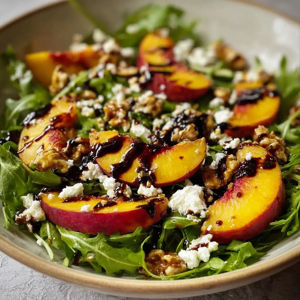Grilled Peach Feta Salad Bowl Recipe - Recipe Image