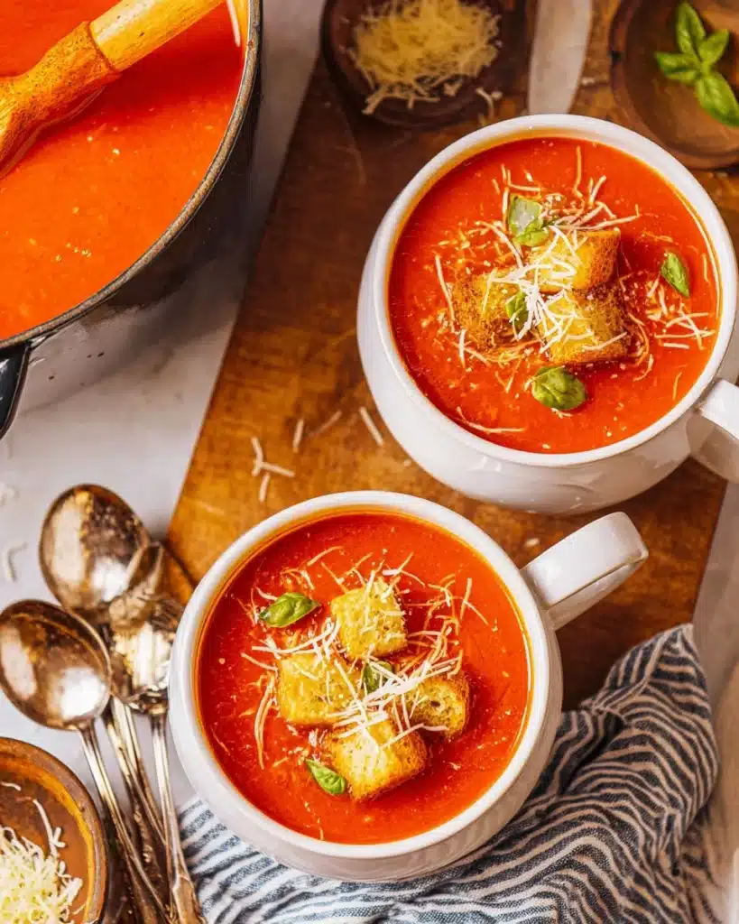 Sheet Pan Cherry Tomato Soup Recipe