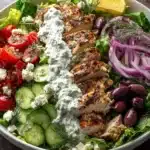 Mediterranean Chicken Salad with Creamy Tzatziki Recipe