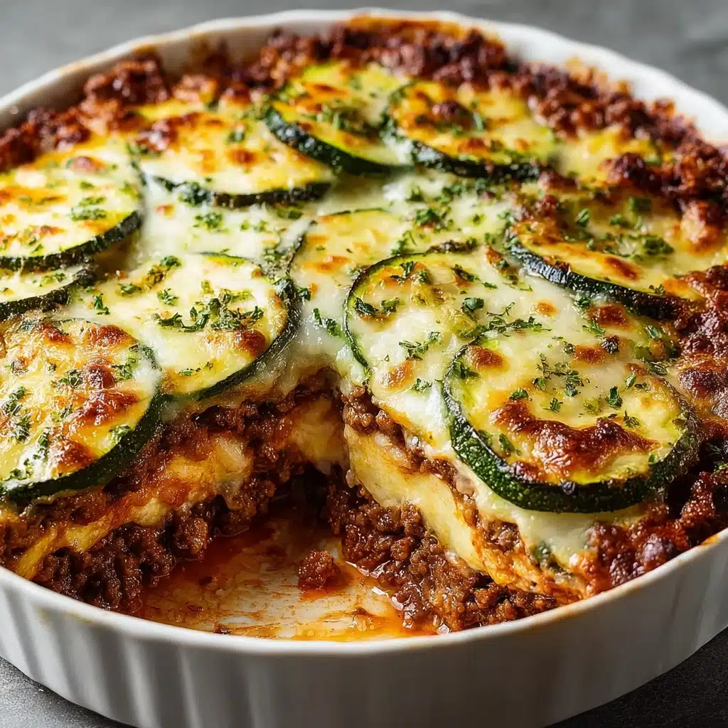 Low-Carb Ground Beef Zucchini Bake Recipe - Recipe Image